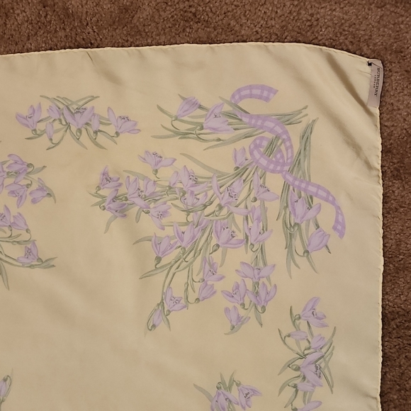 Burberry Silk Floral Square Scarf - Picture 8 of 13